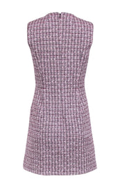 Current Boutique-Veronica Beard - Purple Tweed Button Front Sheath Dress Sz 6