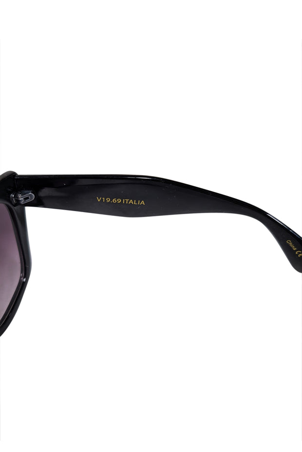 Current Boutique-Versace - Black V19.69 Italia Large Sunglasses