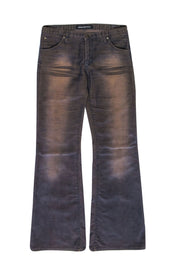 Current Boutique-Versace Jeans Couture - Navy & Tan Corduroy Flare Pants Sz 12