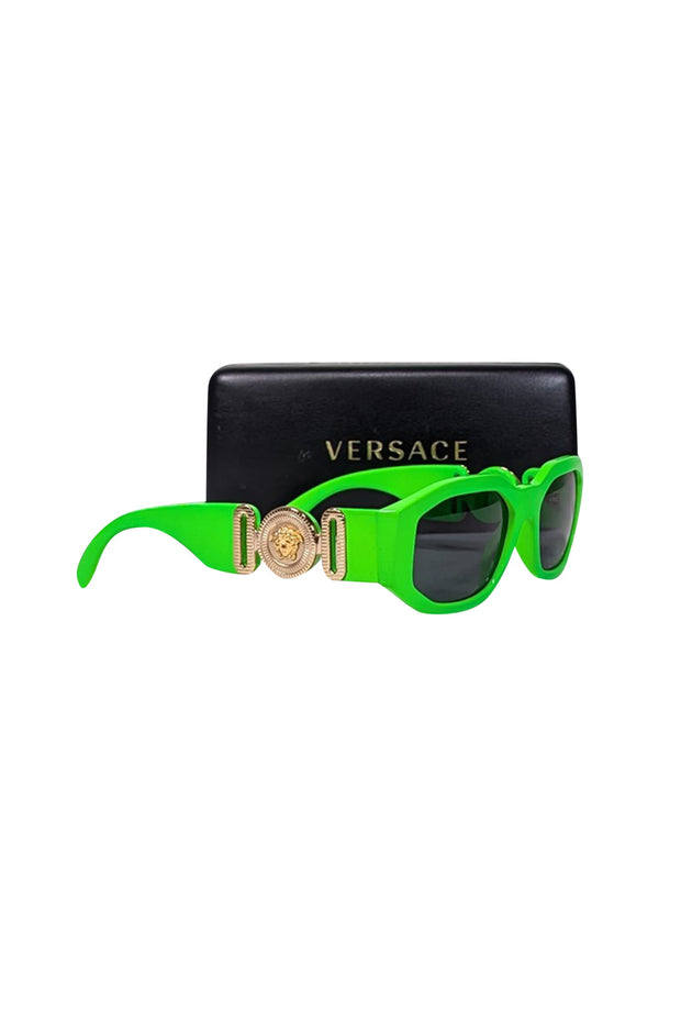 Current Boutique-Versace - Neon Green Sunglasses