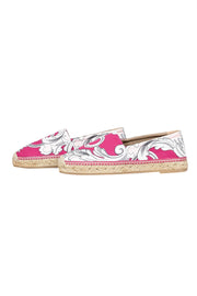 Current Boutique-Versace - Pink Print Espadrille Flats Sz 9