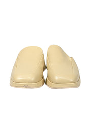 Current Boutique-Vince - Cream Leather Slip On Mules Sz 8