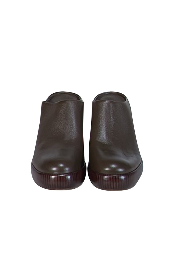 Current Boutique-Vince - Dark Brown Leather Mule Clogs Sz 8