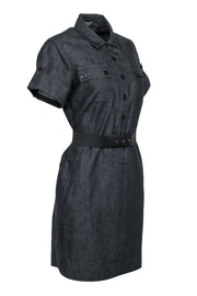 Current Boutique-Vince - Dark Wash Chambray Short Sleeve Dress w/ Belt Sz 8