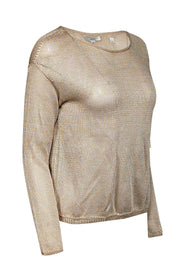 Current Boutique-Vince - Gold Woven Knit Sweater Sz S