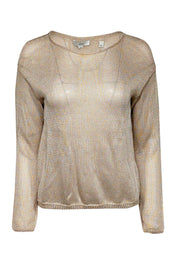 Current Boutique-Vince - Gold Woven Knit Sweater Sz S