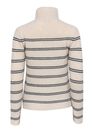 Current Boutique-Vince - Ivory Striped Turtle Neck Sweater Sz XS