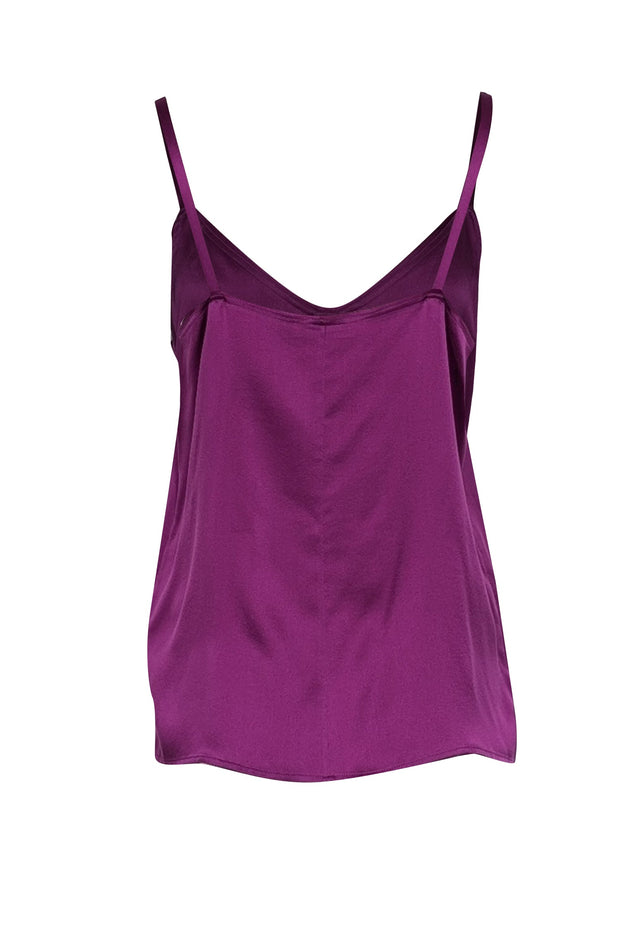 Current Boutique-Vince - Magenta Pleated Silk Camisole Sz M