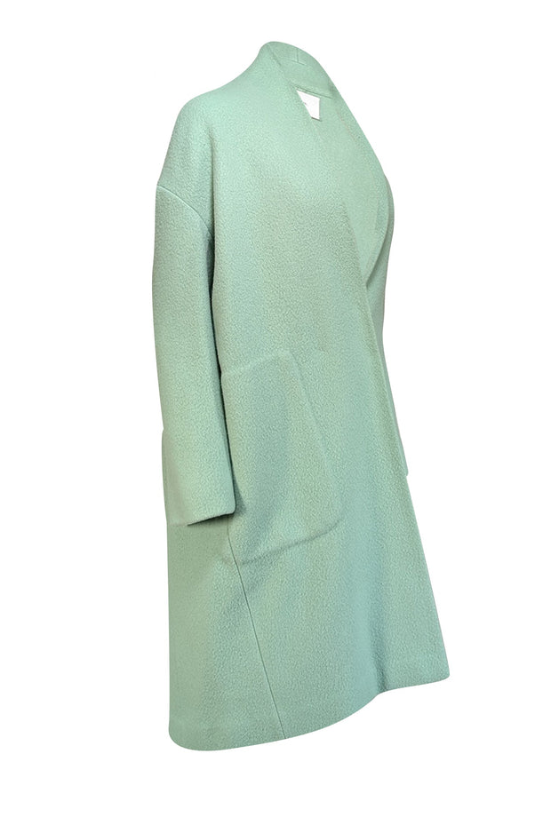 Current Boutique-Vince - Mint Green Wool Blend Collarless Coat Sz XS