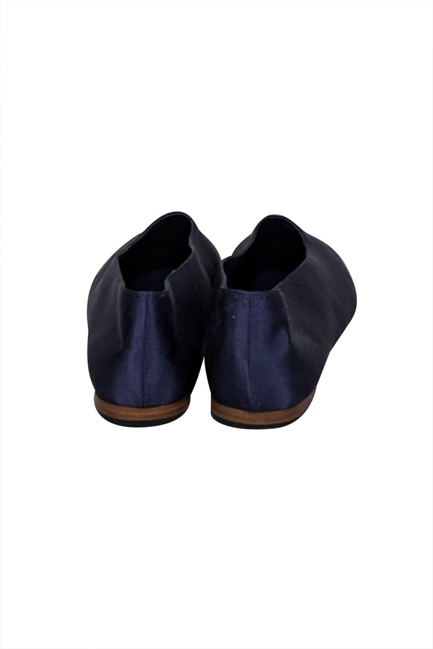 Current Boutique-Vince - Navy Satin Flats Sz 7.5