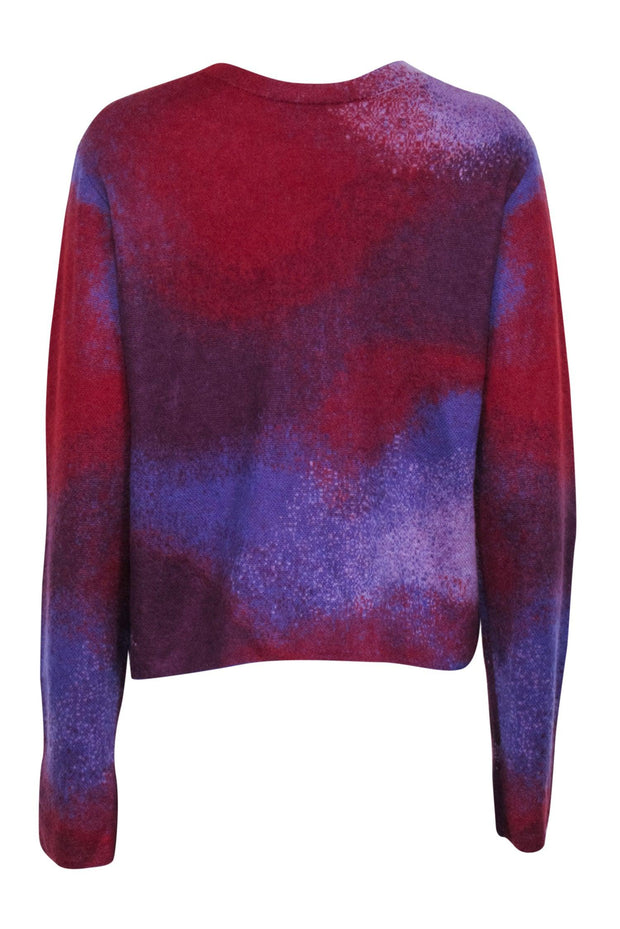 Current Boutique-Vince - Purple & Red Mohair Blend Sweater Sz XL