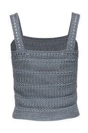 Current Boutique-Vince - Slate Grey Crochet Tank Top Sz XS