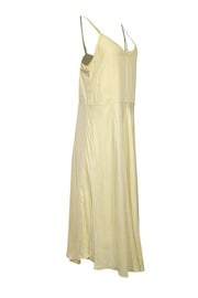 Current Boutique-Vince - Yellow Satin Sleeveless Dress Sz M