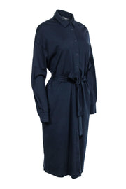 Current Boutique-Weekend Max Mara - Navy Long Sleeve Shirt Dress Sz L