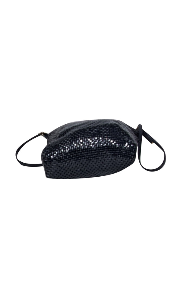 Current Boutique-Whiting & Davis - Navy Metal Mesh Crossbody Bag