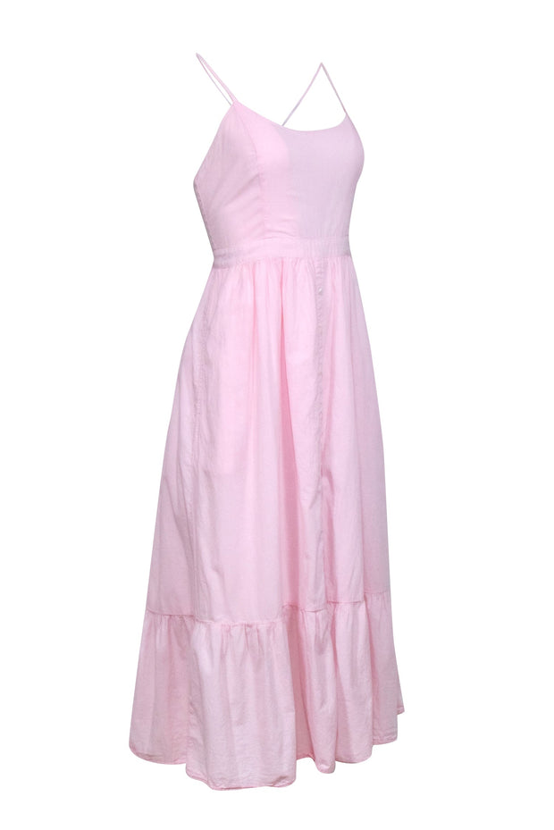 Current Boutique-Xirena - Pink Sleeveless Midi Dress Sz S