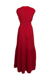 Current Boutique-Xirena - Red Cotton Gauze Maxi Dress Sz M