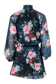 Current Boutique-Yumi Kim - Black Floral Long Sleeve Dress Sz XS