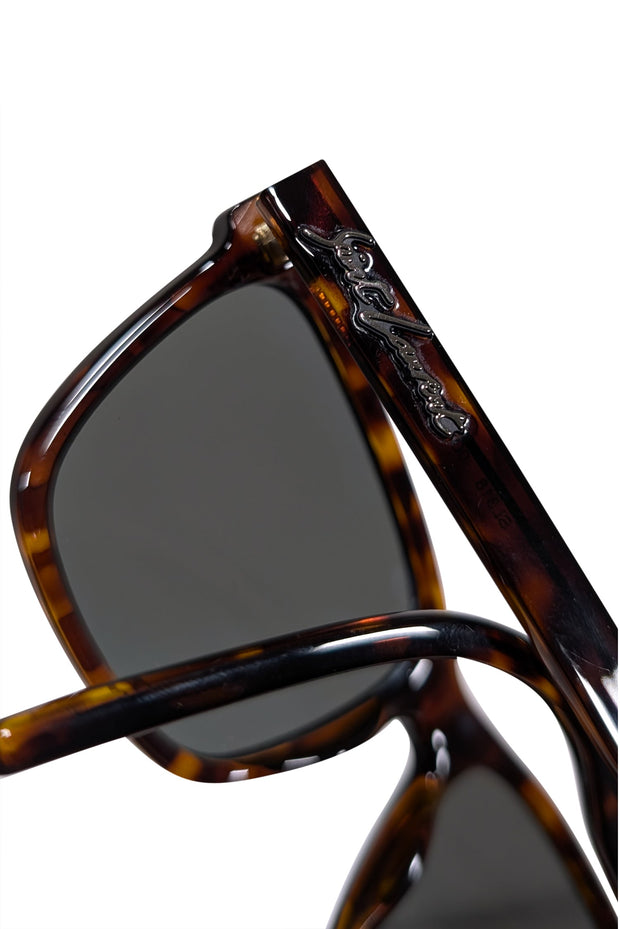 Current Boutique-Yves Saint Laurent - Brown Tortoise Square Sunglasses