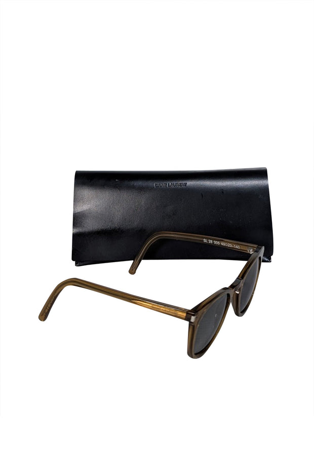 Current Boutique-Yves Saint Laurent - Brown Translucent Sunglasses