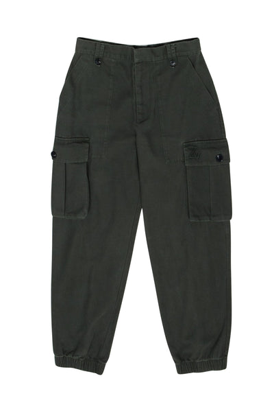 Current Boutique-Zadig & Voltaire - Army Green Canvas Cargo Pants Sz S