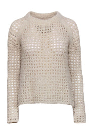 Current Boutique-Zadig & Voltaire - Beige Chunky Knit Crewneck Sweater Sz S