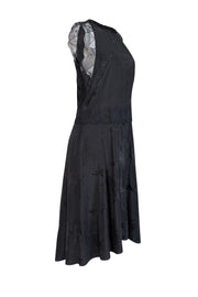 Current Boutique-Zadig & Voltaire - Black Lace Trim Drop Waist Dress Sz L