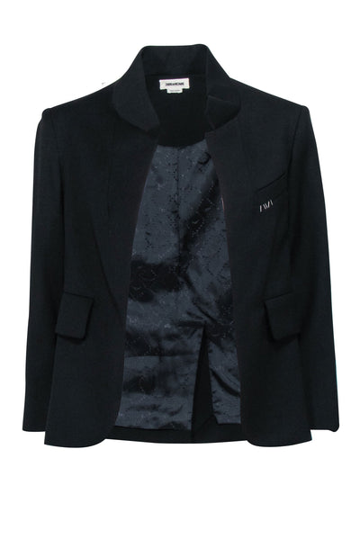 Current Boutique-Zadig & Voltaire - Black Open Front Blazer Sz M