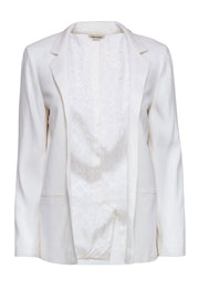 Current Boutique-Zadig & Voltaire - Ivory Open Front Blazer Sz S