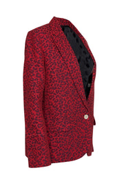 Current Boutique-Zadig & Voltaire - Red Leopard Print Blazer Sz L