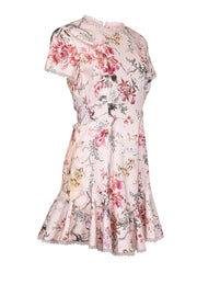 Current Boutique-Zimmermann - Cream & Multi Color Floral Print w/ Strappy Back Dress Sz 10