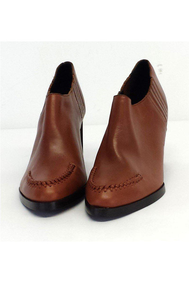 Current Boutique-3.1 Phillip Lim - Brown Leather Booties Sz 10