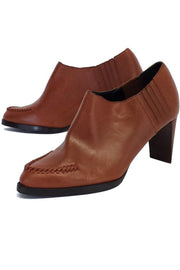 Current Boutique-3.1 Phillip Lim - Brown Leather Booties Sz 10