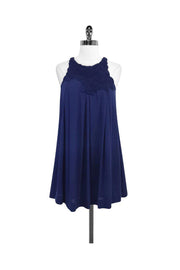 Current Boutique-3.1 Phillip Lim - Navy Silk Sleeveless Rosette Dress Sz 0