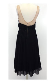 Current Boutique-3.1 Phillip Lim - Nude & Black Silk Dress w/ Embellished Waist Sz 0