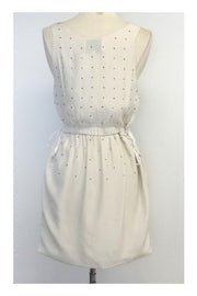 Current Boutique-3.1 Phillip Lim - White Beaded Silk Sleeveless Dress Sz 4