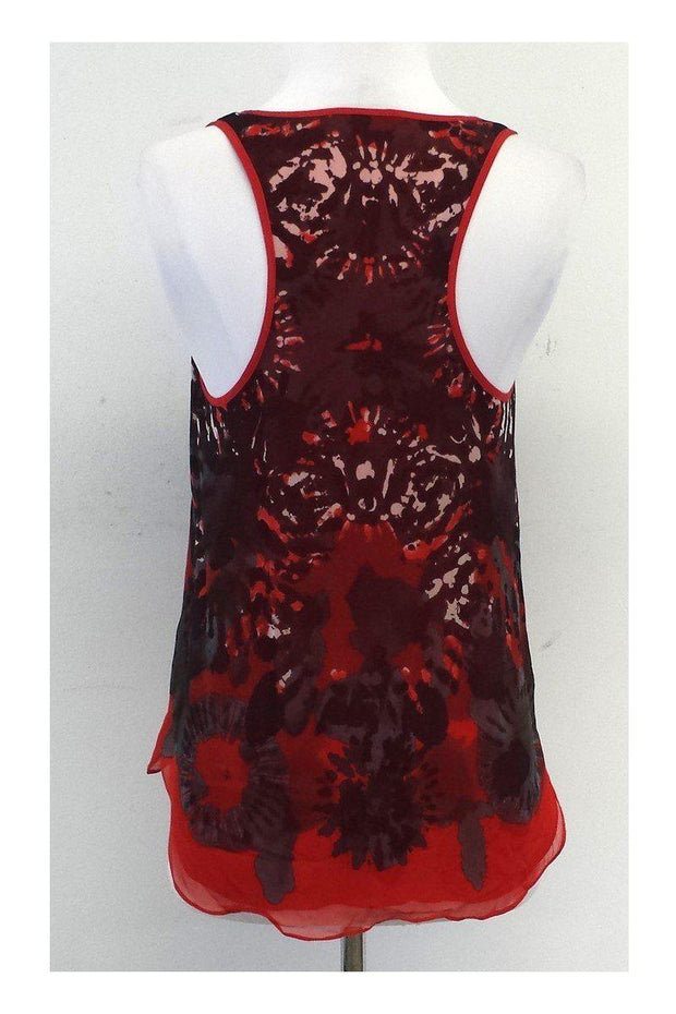 Current Boutique-ADAM by Adam Lippes - Red Print Silk Tank Sz 2