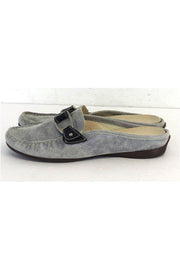 Current Boutique-AGL - Blue Shimmer Denim Loafer Slippers Sz 8.5