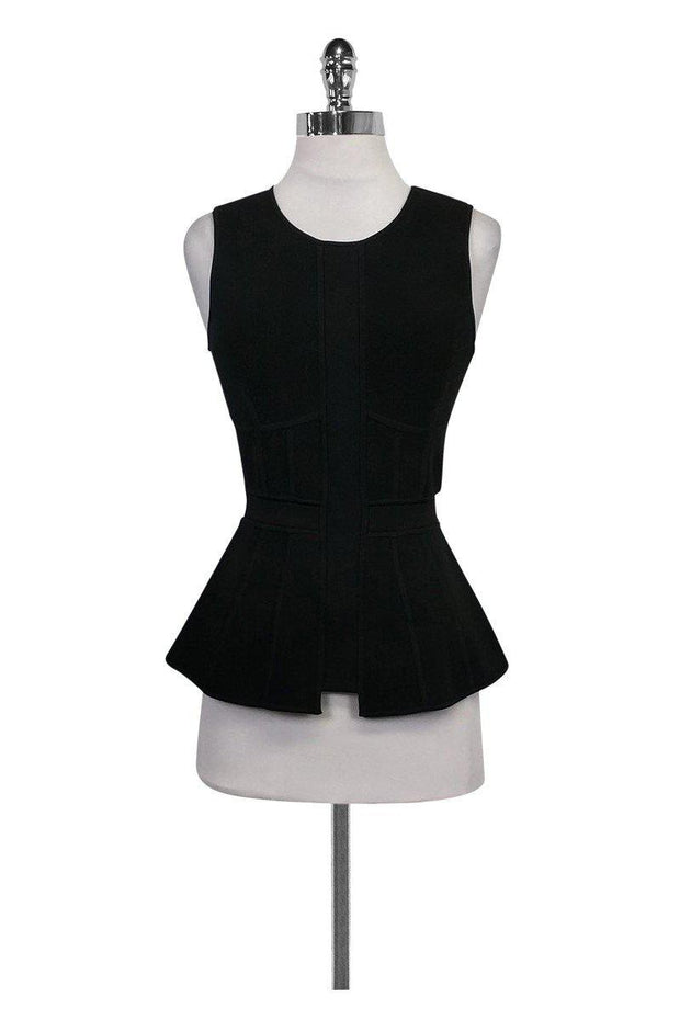 Current Boutique-A.L.C. - Black Peplum Top Sz XS