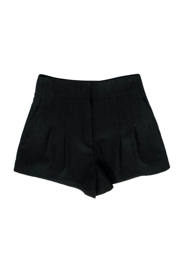 Current Boutique-A.L.C. - Black Pleated High Waisted Shorts Sz 2