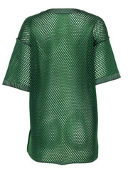 Current Boutique-Acne - Green Mesh Short Sleeve Oversized Tee Sz 2