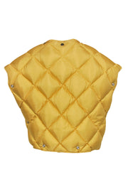 Current Boutique-Acne Studios - Yellow Cropped Puffer Vest w/ Hardware Sz 8