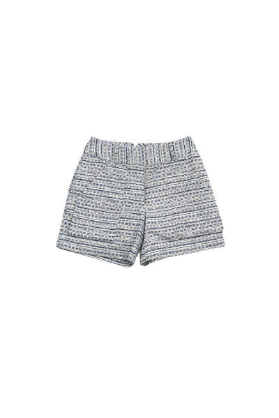 Current Boutique-Adam Lippes - Grey & Blue Tweed Shorts Sz 4