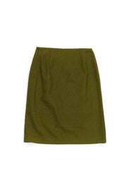 Current Boutique-Adolfo Dominguez - Green Wool Skirt Sz M