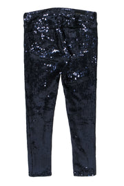 Current Boutique-Adriano Goldschmeid - Navy Sequin Skinny Pants Sz 26