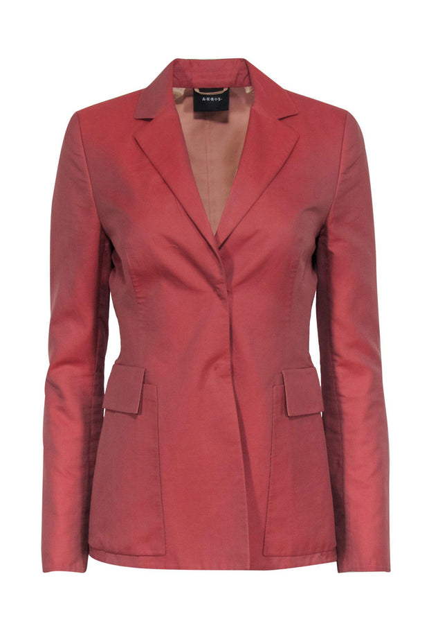 Current Boutique-Akris - Clay Pink Button-Up Blazer Sz 6