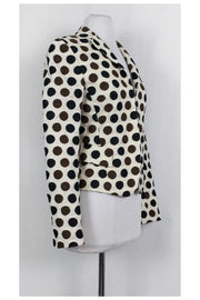 Current Boutique-Akris - Cream Polka Dot Jacket Sz 4