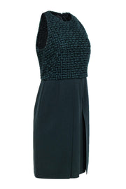 Current Boutique-Akris - Emerald Woven Top Sleeveless Wool Dress Sz 8