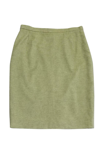 Current Boutique-Akris - Light Green Pencil Skirt Sz 12