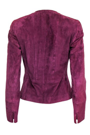 Current Boutique-Akris - Plum Suede Latch Closure Jacket Sz 6